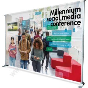 Telescopic wall banners