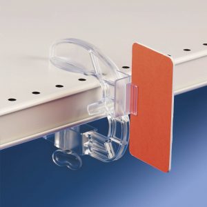 Shelf clamps for flag messages