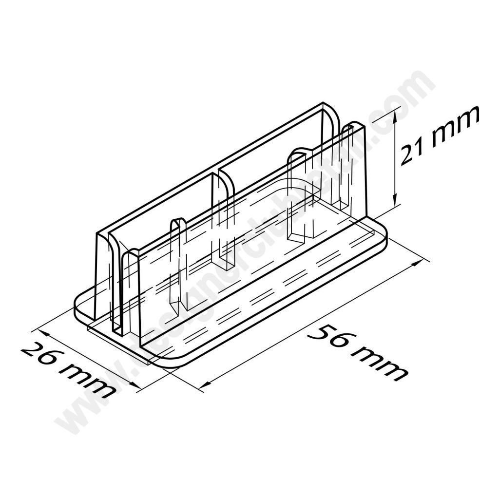 CLEAR ADHESIVE SIGN HOLDER Retail