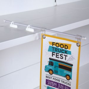 Adhesive and magnetic banner holders
