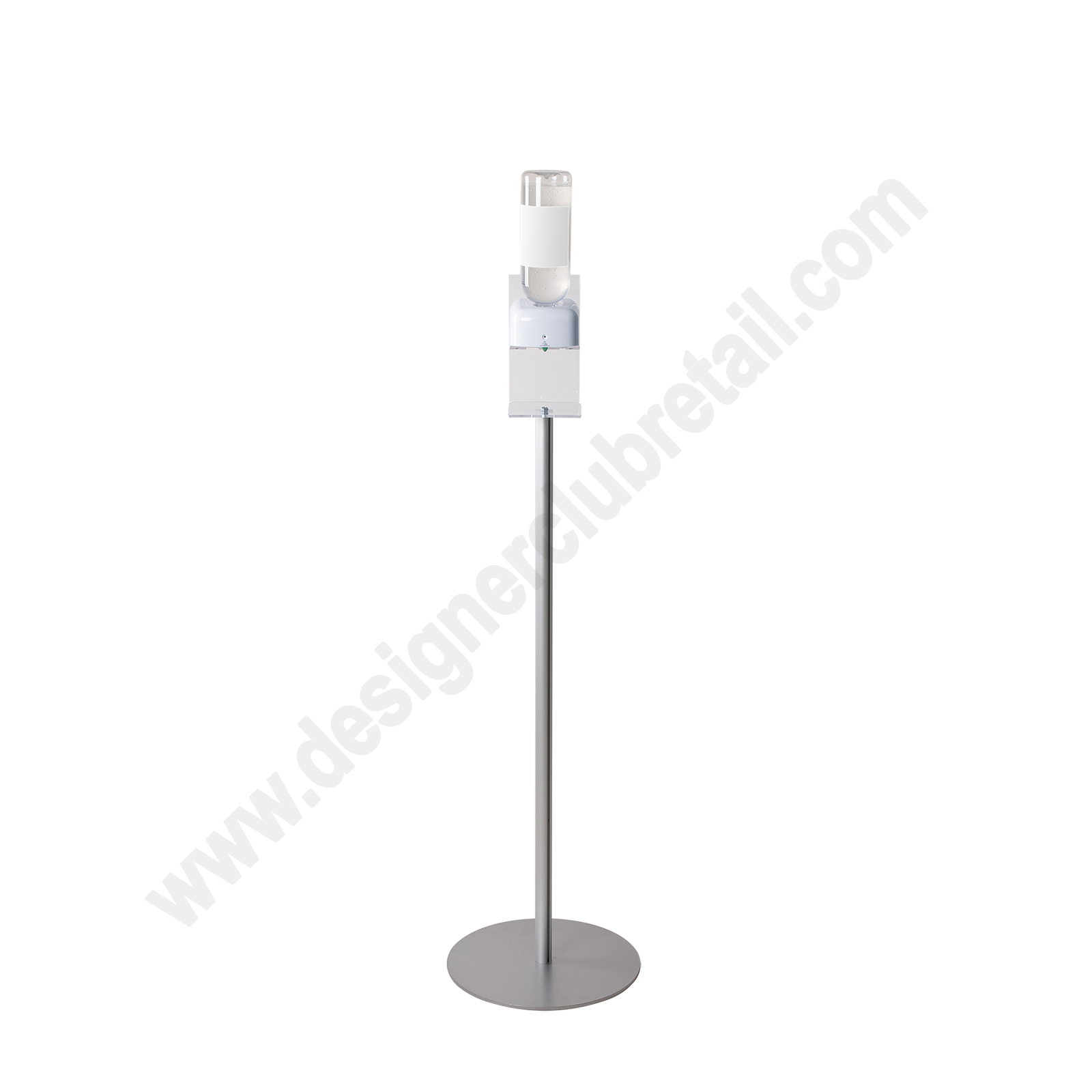 Floor Stand With Touchless Hand Sanitizer Dispenser Holder